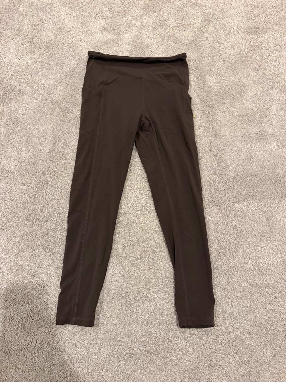 Zella Dark Brown womens Stretch Leggings
